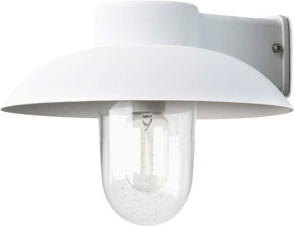 Konstsmide Außenleuchte Mani in Weiss, moderne Gartenlaterne aus Aluminium und Glas, B/H/T: 29 x 21 x 31 cm - Bild 1