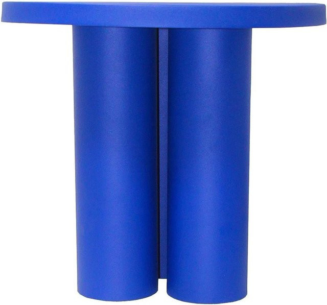 Vente-unique Beistelltisch Taniya aus Metall in Blau, B/T/H: 50,5 x 50,5 x 50,5 cm - Bild 1