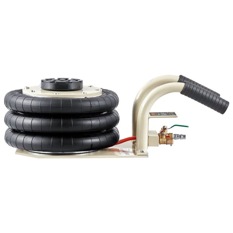 Buying Solutions MB Dreifach-Luftwagenheber aus Stahl mit 3 Tonnen Tragkraft und sechs Stahlrohren, Hub bis 450 mm, in Schwarz und Weiß - Bild 4