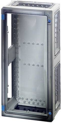 Hensel FP 0310 Verteilergehäuse aus Kunststoff in Grau und Transparent, Wandmontage, B/T/H: 27,0 x 54,0 x 16,3 cm - Bild 1