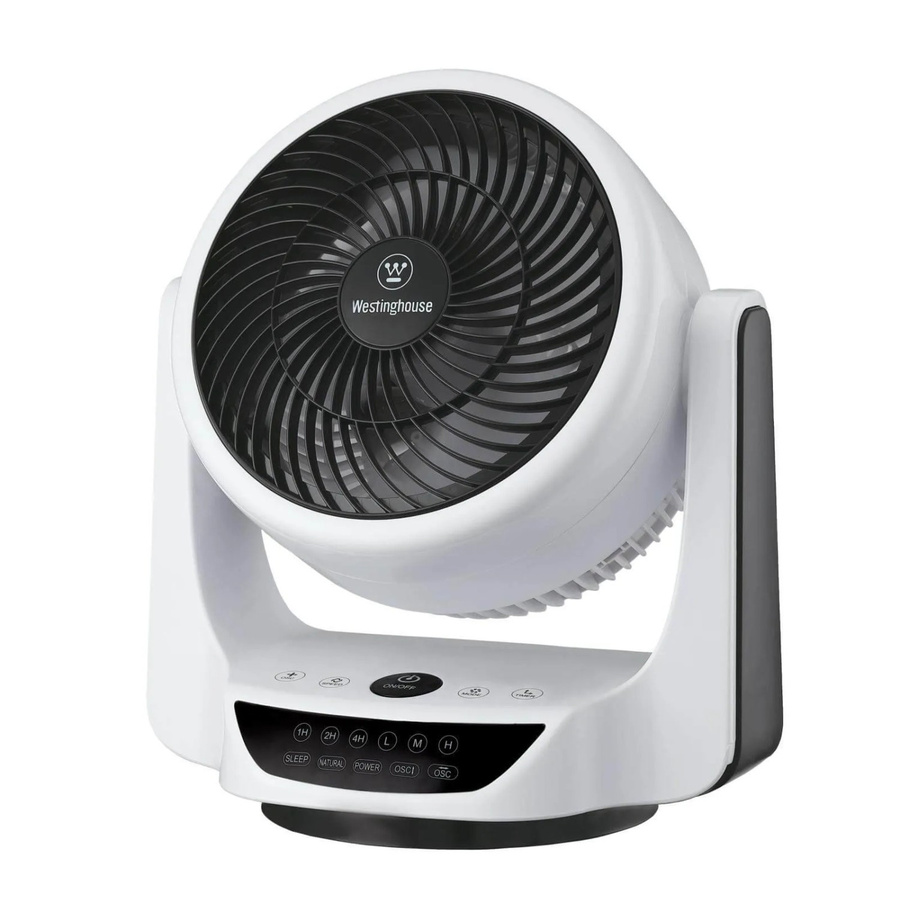 Westinghouse Cormac Tischventilator mit Fernbedienung, Oszillation und Timer, Weiß oder Schwarz - Bild 2