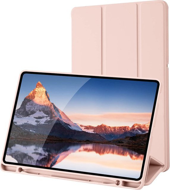 Techsuit Flex Trifold Schutzhülle für Samsung Galaxy Tab S6 Lite (2020, 2022, 2024), Rosa - Bild 1