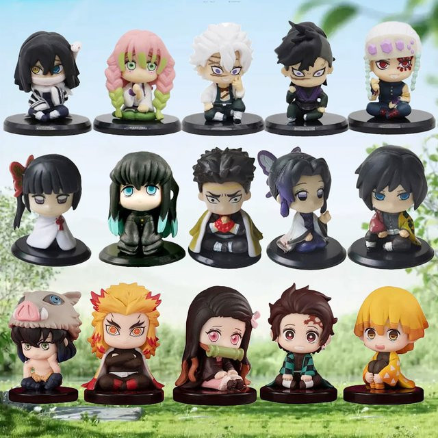 Bandai Demon Slayer Tanjirou Nezuko Q-Version Sitzende Actionfigur - Bild 1