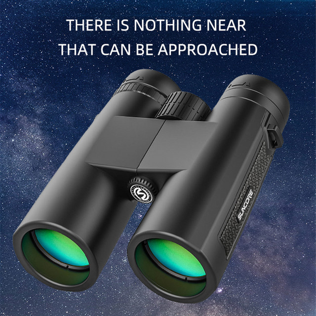 Suncore Hochleistungsfernglas für Erwachsene in Schwarz, 10x42 HD-Profi mit Bak4 für Vogelbeobachtung, Reisen und Sternenbeobachtung - Bild 1