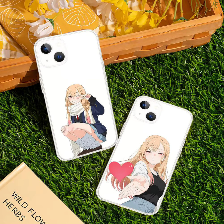 Transparente Handyhülle Marin Kitagawa für iPhone 11 bis iPhone 17 Pro Max Mini Plus stoßfest - Bild 3