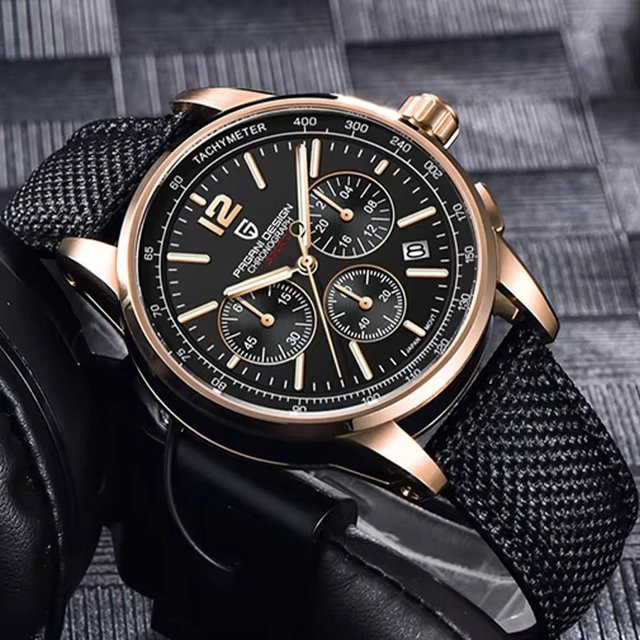 PAGANI DESIGN Chronograph, Quarz, Edelstahl, 41 mm, Herren - Bild 1