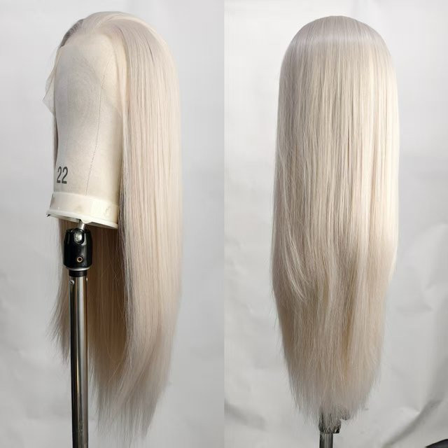 UStyleHair Lace-Front-Perücke, Hellgrau, Glatt, Damen - Bild 1