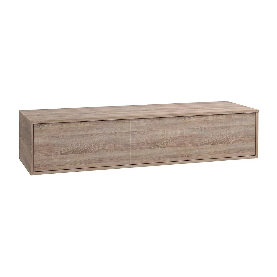 Waschbeckenunterschrank Isaure von Vente-unique in Beige, Wandmontage, Breite: 150 cm - Bild 2