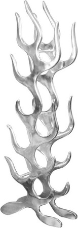 Riess-Ambiente Weinregal FLAME in Silber für 9 Flaschen, modernes Flammendesign, Höhe: 93 cm