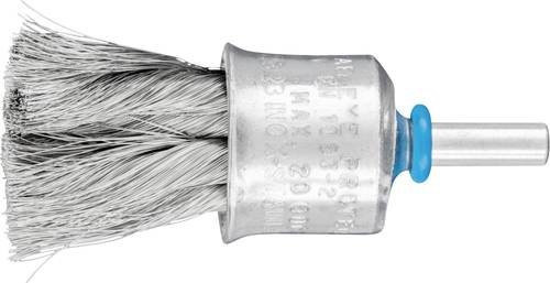 PFERD TOOLS Pinselbürste PBG 2323/6 INOX mit Kunststoffschutz, Durchmesser: 23 mm, Schaft-Durchmesser: 6 mm, Edelstahl-Draht-Durchmesser: 0,15 mm, Farbe: Silber - Bild 1