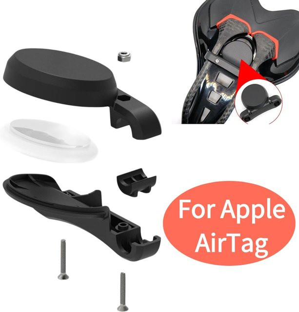 Schutzhülle für Apple AirTags als versteckter Fahrrad Standort Tracker in Schwarz - Bild 1