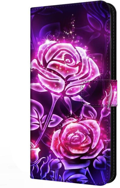 Samsung Flip Leder Hülle mit Magnetischem Ständer und Geldbörse für Galaxy A14 A23 A21S A31 A41 A51 A71 4G 5G in Lavendel - Bild 1