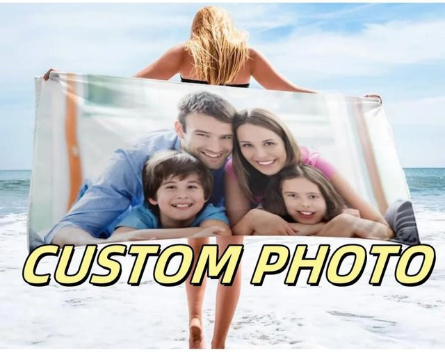 Individuelles Foto Strandtuch von JMG Household Supplies aus weicher Mikrofaser, schnelltrocknend und sandabweisend, Mehrfarbig, B/H: 80 x 130 cm - Bild 1