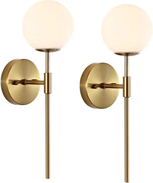 Lava Corki Moderne LED Wandlampe aus Metall in Gold/Messing für Wohnzimmer und Schlafzimmer - Bild 1