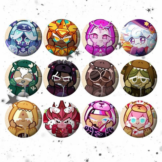 Anime A-Cookie Run Kingdom-S Abzeichen-Pins, Unisex - Bild 1