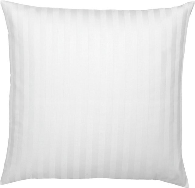 Erwin M. Kissenbezug Rom-Meran aus Baumwolle, gestreift, Weiß, B: 90 cm, H: 70 cm - Bild 1