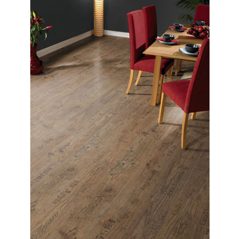 RENOVO Laminat Bordeaux in Kiefer Optik, braun, B/T/H: 19,3 x 138,0 x 0,7 cm - Bild 3