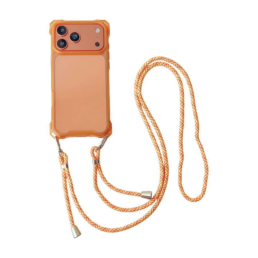 ZHANZHI Handyhülle mit langem Nackengurt und Seil für iPhone 17 16 15 14 13 12 11 Pro Max Plus mit Drop Protection in Lila - Bild 2