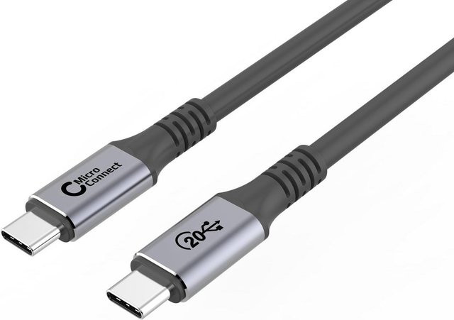 Microconnect USB 3.2 USB-C Kabel in Schwarz, Länge: 0,5 m - Bild 1