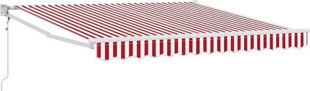 vidaXL Elektrische Ausziehbare Markise Rot B: 300 cm, T: 250 cm - Bild 1