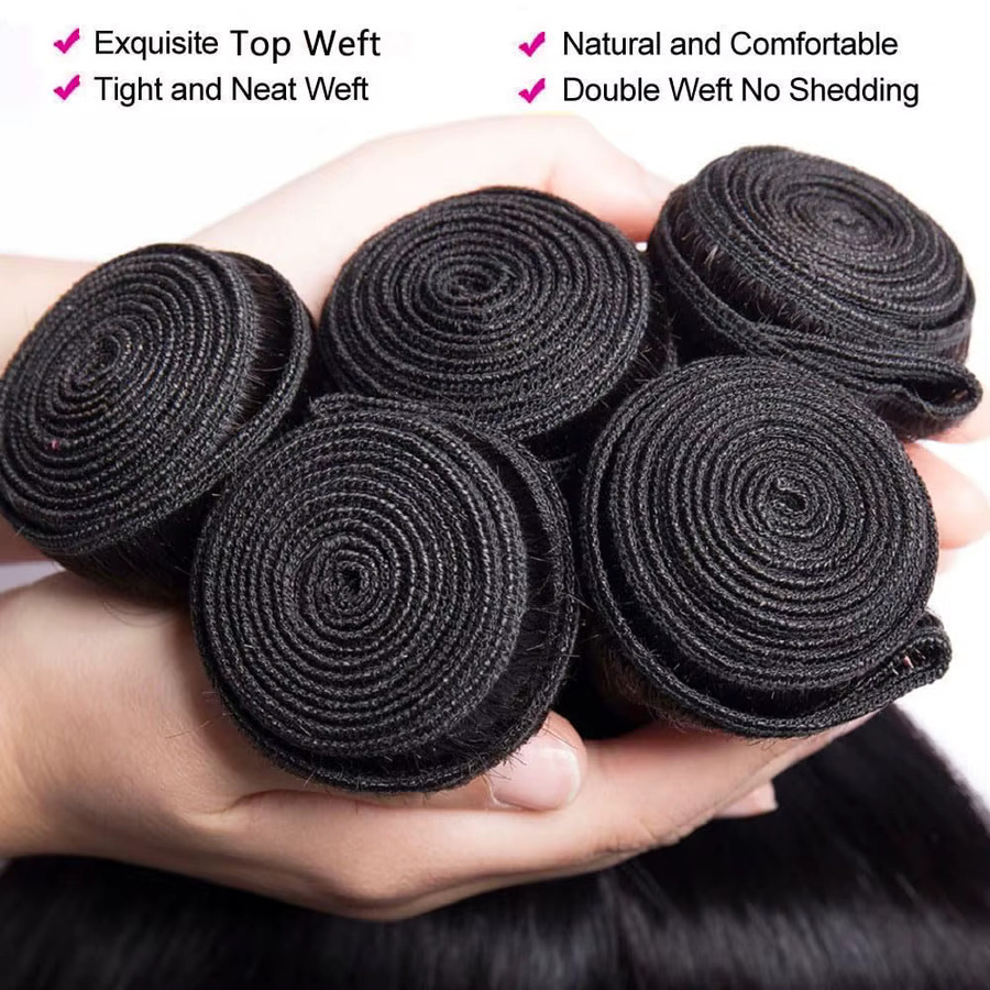 Dula A Hair Echthaar-Bündel, Brasilianisches Remy-Haar, 30-32 Zoll, Damen - Bild 5
