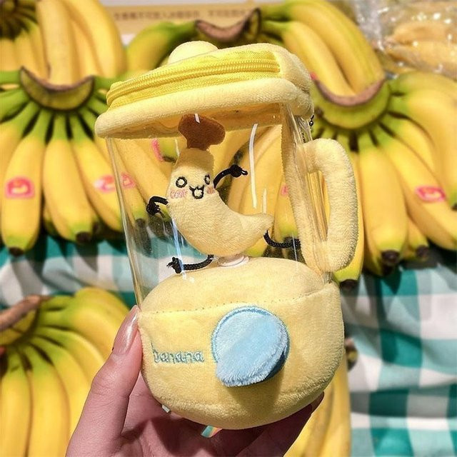Binchi Fitness Saftpresse-Plüschtier, Obstmixer-Puppe, Gelb, ab 14 Jahren - Bild 1
