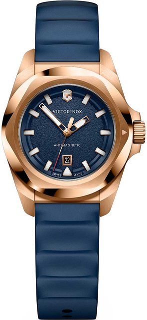 Victorinox Damenuhr I.N.O.X. Small, Quarz, Edelstahl, 32 mm, Blau, 10 ATM - Bild 1