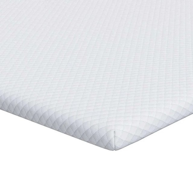 vidaXL Matratzenauflage aus Jacquard-Stoff in Weiß, B/T: 90 x 190 cm - Bild 1