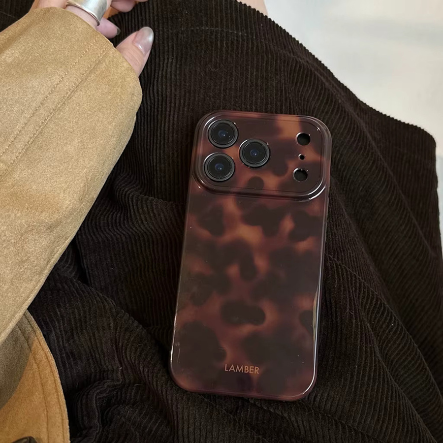 Lamber Handyhülle im Retro-Stil für Samsung Galaxy S20 S21 S22 S23 S24 S25 FE Plus Note20 Ultra 4G 5G, Glänzende Hartschale aus PC, Braun - Bild 4