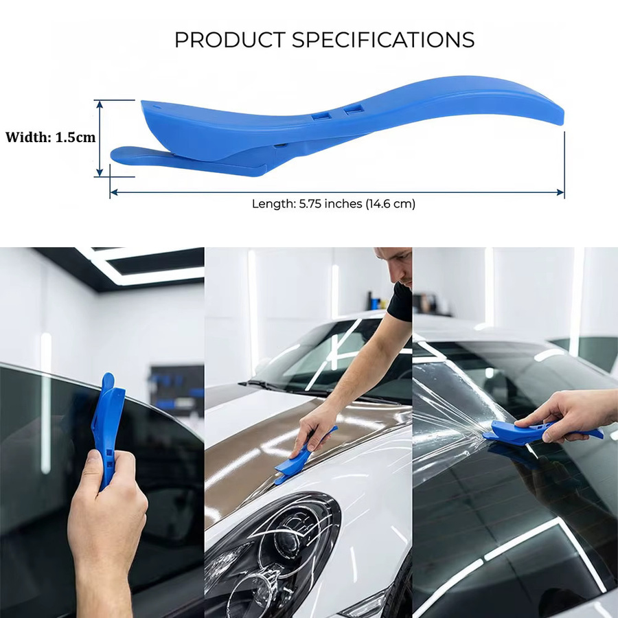 NeoWrap Auto-Vinylschneider Folien-Schneidewerkzeug mit Griff und Ersatzklingen in Blau - Bild 3