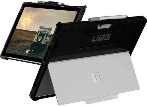 Urban Armor Gear Scout Series Rugged Tablet-Cover mit Handstrap für Microsoft Surface Pro 9, 10 und 11, Schwarz - Bild 1
