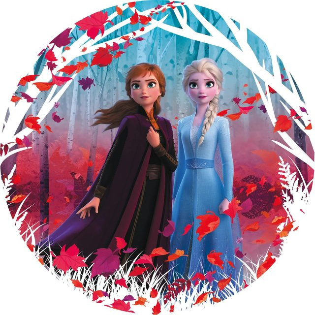 Komar Selbstklebende Fototapete Vlies Frozen 2 Winter is coming, Multicolor, B: 125 cm, H: 125 cm - Bild 1