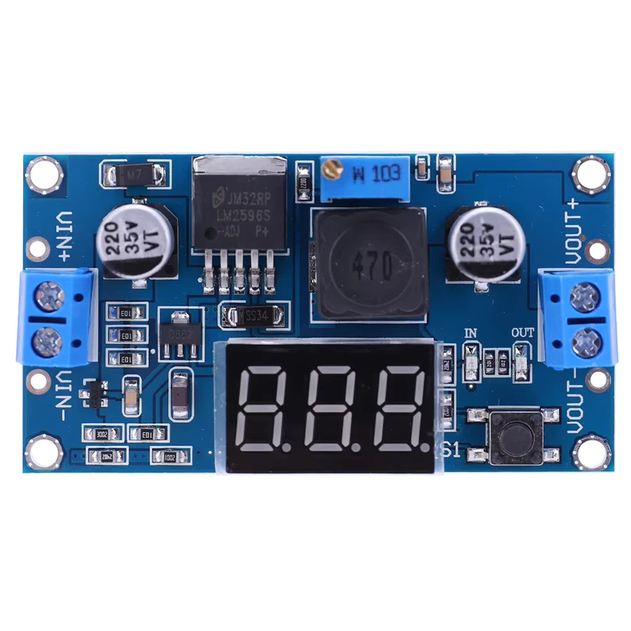 APWIKOGER LM2596 Buck DC-DC Step-Down Spannungsregler Modul mit blauer LED - Bild 3