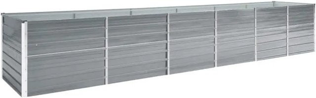 DELUKE Hochbeet OSKAR aus verzinktem Stahl in Grau, B/T/H: 480 x 80 x 77 cm - Bild 1