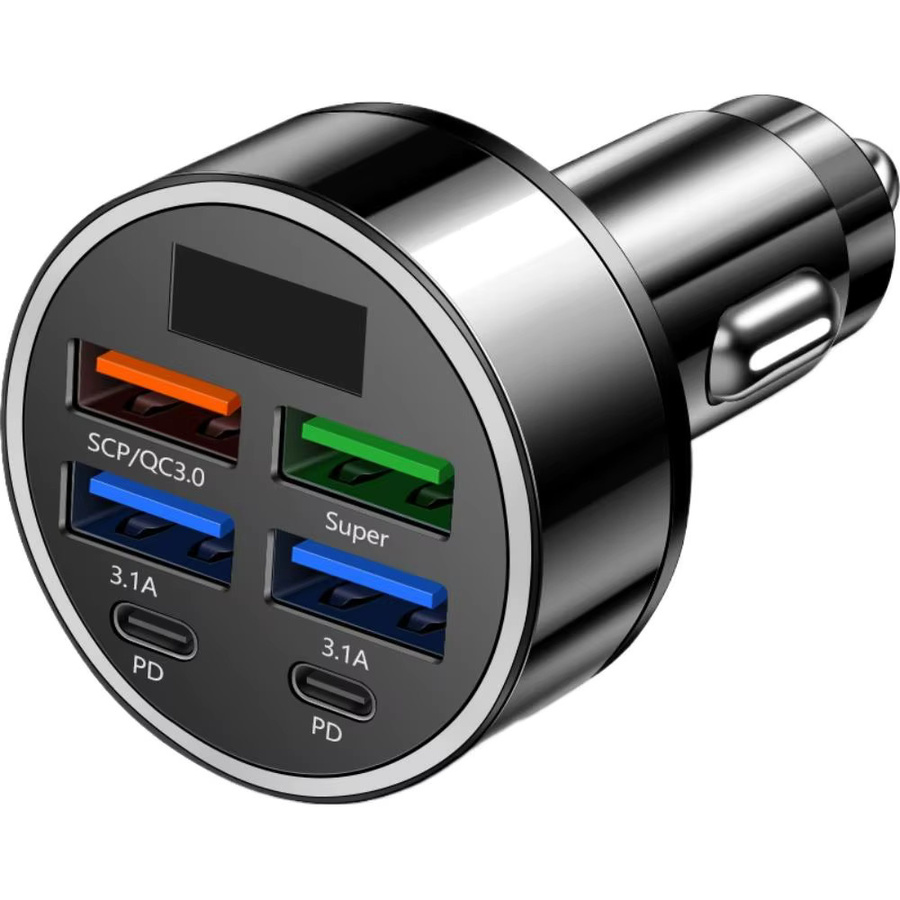 100W USB Auto Ladegerät mit Typ C Schnellladefunktion für Xiaomi, Samsung und iPhone - Bild 6