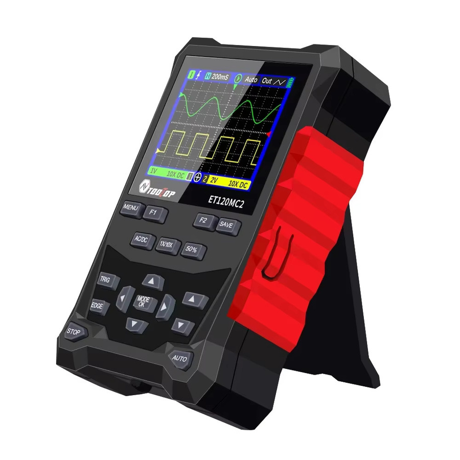 TOOLTOP ET120MC2 Tragbares Smart-Oszilloskop Zweikanal 120 MHz 500 MSa/S Schwarz - Bild 3