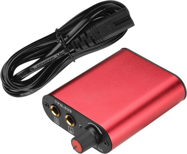 TOMTOP JMS Tattoo Netzteil Spannung Stabilisator Regler Transformator für Spulen und Rotary, Rot - Bild 1