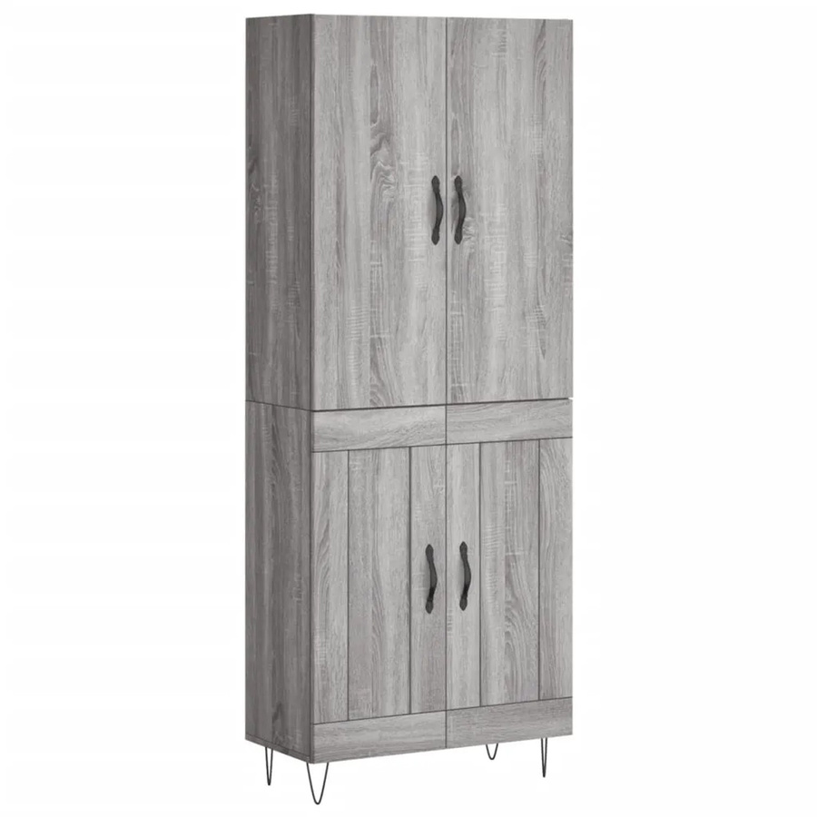 vidaXL Highboard Grau Sonoma B/T/H: 69,5 x 34,0 x 180,0 cm - Bild 2