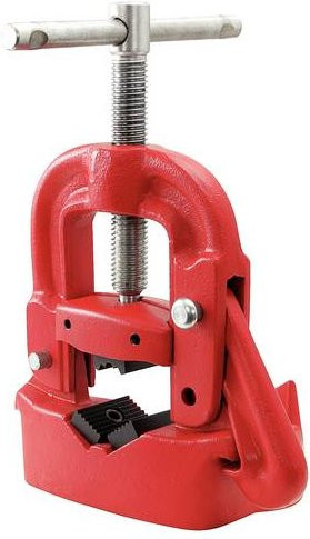 KS Tools Rohrschraubstock in Rot aus Stahl mit einer maximalen Spannweite von 89,0 mm - Bild 1
