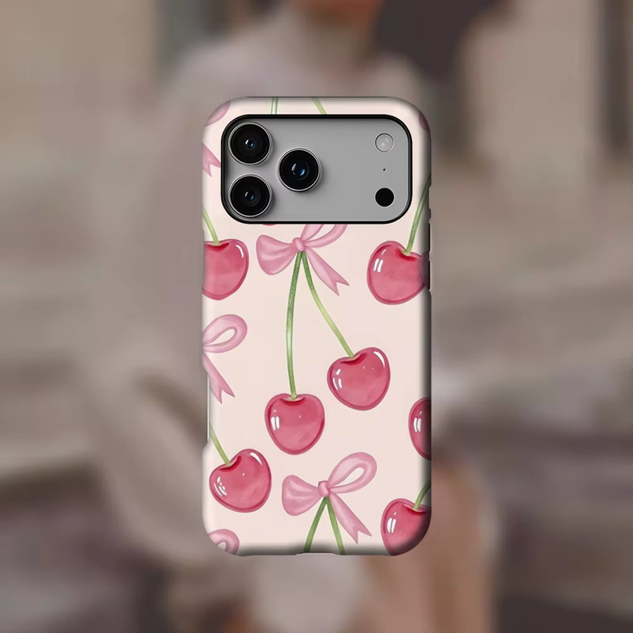 Pink Cherry Magnetische Handyhülle für iPhone 17 16 15 14 13 Pro Max Plus in Pink, Robuste Ein- und Doppelschicht-Schutzhülle - Bild 2