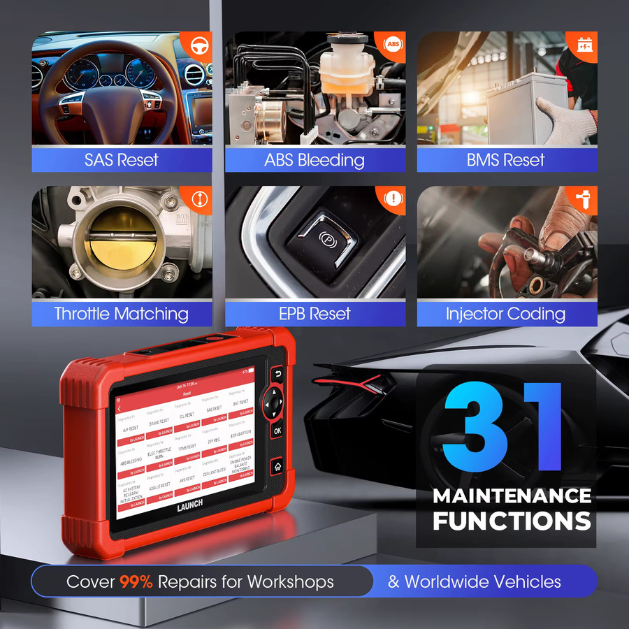 LAUNCH X431 CRP919X BT Drahtloses Bluetooth OBD2 Autoscanner Diagnosegerät mit bidirektionaler Funktion - Bild 2
