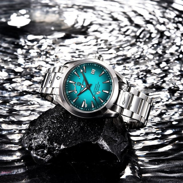 PAGANI DESIGN Armbanduhr, Automatik, Edelstahl, Blau, Herren - Bild 1