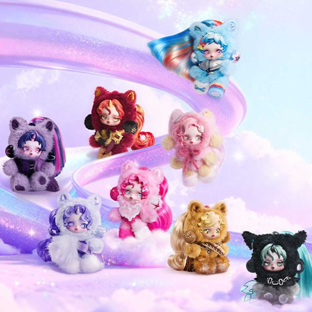 Pop Mart Skullpanda X My Little Pony, Plüschpuppen-Anhänger, Actionfigur - Bild 1