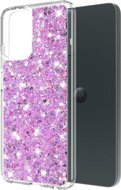 Techsuit Glitzernde Handyhülle für Motorola Moto G14 in Pink - Bild 1