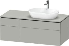 Duravit L-Cube Waschtischunterschrank Wandhängend, Grau Matt, B/T/H: 122 x 55 x 48,2 cm - Bild 1