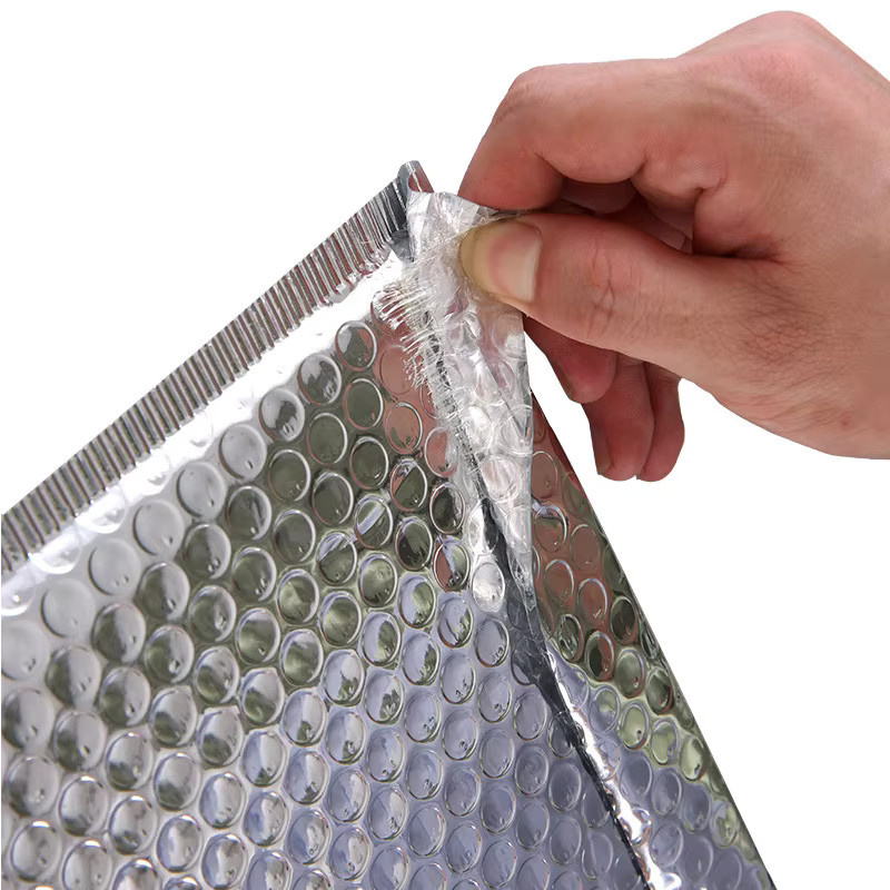 LETEVEOK Aluminisierte silberne Luftpolsterumschläge mit selbstklebendem Verschluss aus Poly-Material - Bild 2