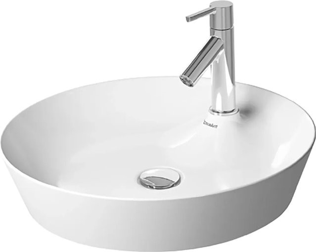 Duravit Aufsatzwaschbecken Cape Cod Weiß mit WonderGliss und Armatureninsel Breite: 48 cm - Bild 1