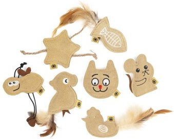 Canadian Cat Company Catnip Lederkissen, 7er Set - Bild 1
