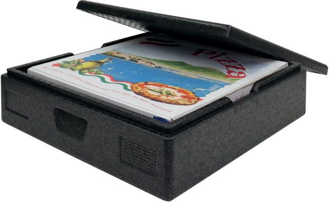 Schneider EPP Transportbox TOP-BOX Pizza XL Schwarz, B/T/H: 59,5 x 59,5 x 18,2 cm - Bild 1