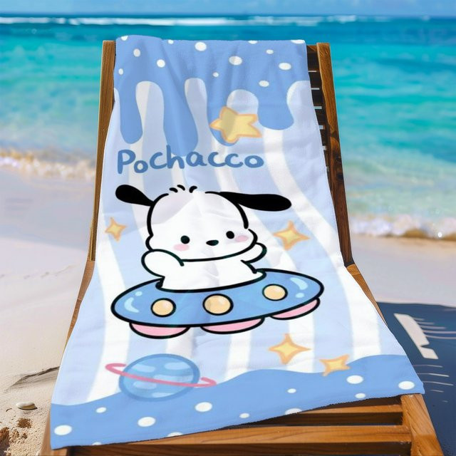 Sanrio Family Strandtuch mit Cartoon-Motiv für Kinder, Breite: 60,0 cm, Höhe: 40,0 cm - Bild 1
